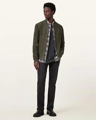 Buckley Suede Bomber Jacket