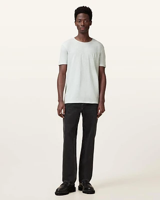 Figure Crew Neck Raw Edge T-Shirt