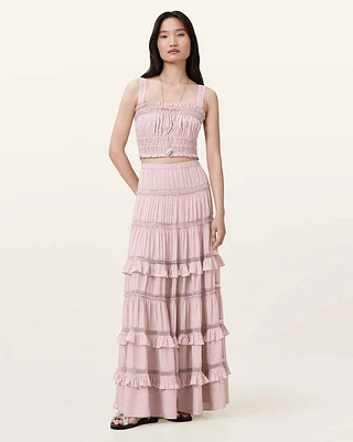 Talia Tiered Maxi Skirt