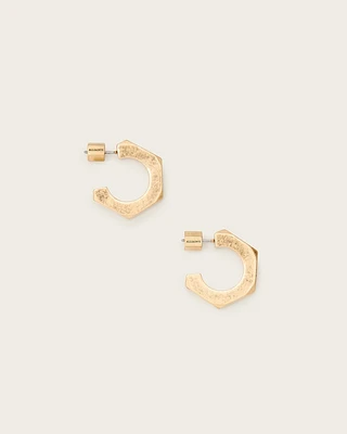 Kira Hex Hoop Earrings