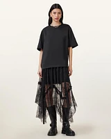 Josie Tiered Lace Midi Skirt