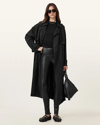 Cora High-Rise Faux Leggings