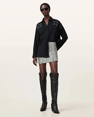 Jamilia Embellished Mini Skirt