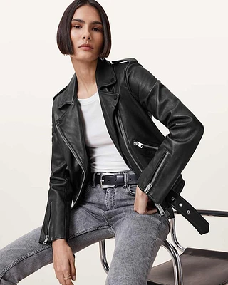 Balfern Leather Biker Jacket