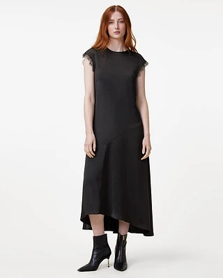 Lyra Lace Trim Midi Dress