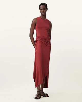 Rivi Draped Midi Dress