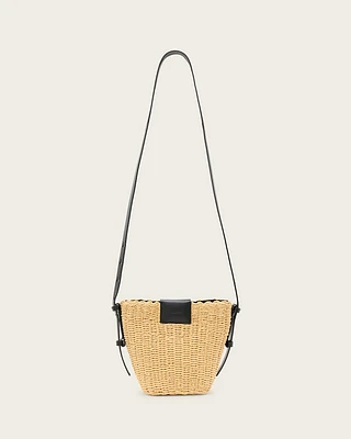 Ebro Woven Straw Cross Body Bag