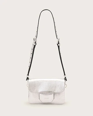 Jupiter Metallic Leather Crossbody Bag