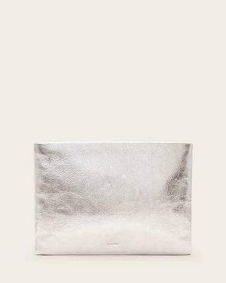 Bettina Leather Clutch Bag