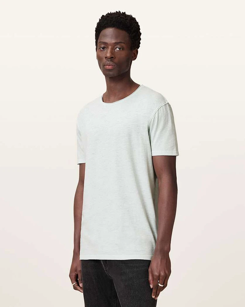 Figure Crew Neck Raw Edge T-Shirt
