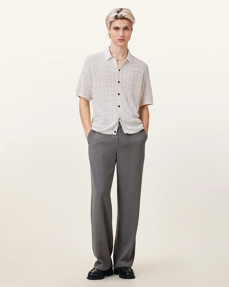 Loire Short Sleeve Open Knit Cardigan