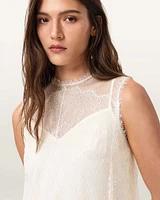 Clara Lace Trim Midi Dress