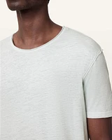 Figure Crew Neck Raw Edge T-Shirt