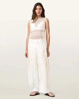 Clara Lace Trim Midi Dress