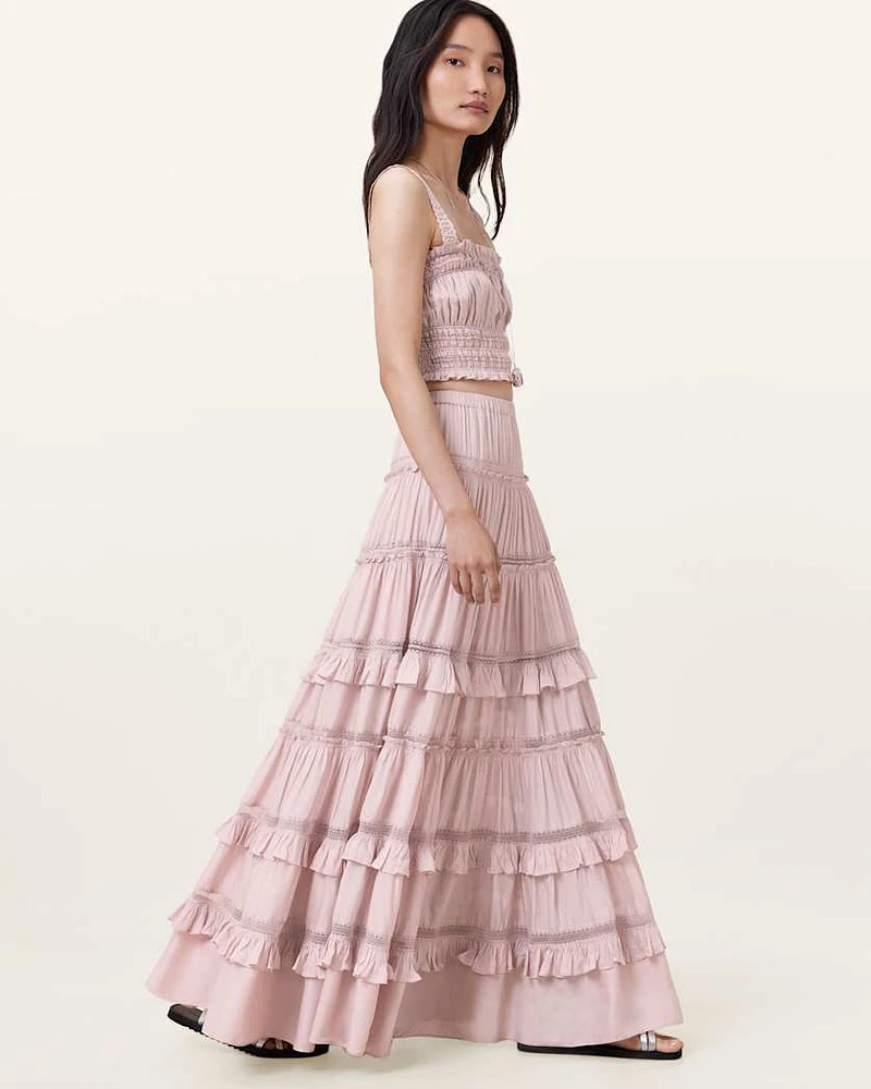 Talia Tiered Maxi Skirt