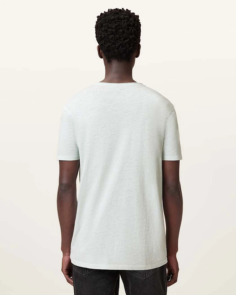 Figure Crew Neck Raw Edge T-Shirt
