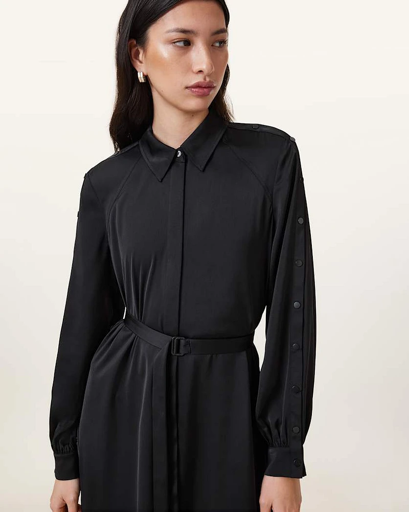 Lexi Satin Midi Dress
