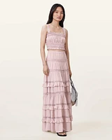 Talia Tiered Maxi Skirt
