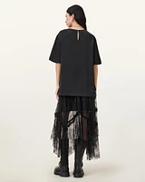 Josie Tiered Lace Midi Skirt