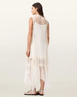 Clara Lace Trim Midi Dress