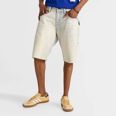 Men's True Religion Ricky Frayed Flap Denim Shorts