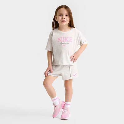 Girls' Toddler Nike Sportswear T-Shirt and Shorts Set
