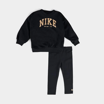 Girls' Toddler Nike Swoosh Spirit Sweatshirt and Leggings Set