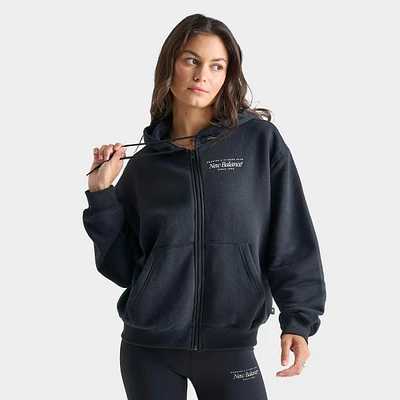 Women's New Balance Logo Full-Zip Hoodie