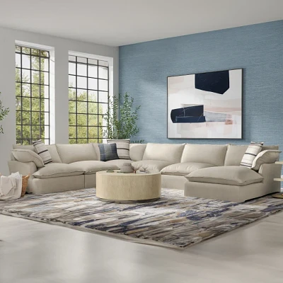 Refresh 6pc Sectional with RAF Chaise