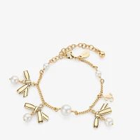 Multi Charm Ribbon  Bracelet