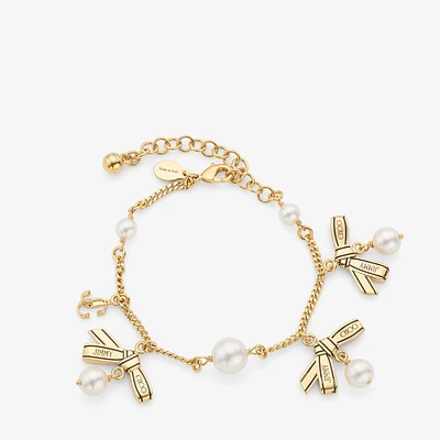 Multi Charm Ribbon  Bracelet