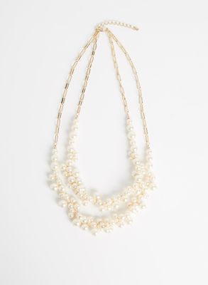 pearl bunch necklace