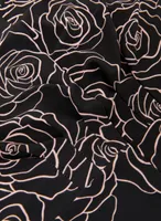 Rose Print Sheath Dress