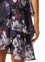 Floral Print Ruffle Dress