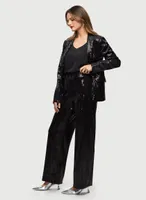 Button Front Sequin Jacket