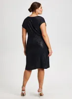 Cap Sleeve Sequin Dress