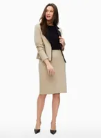 Twill Pencil Skirt