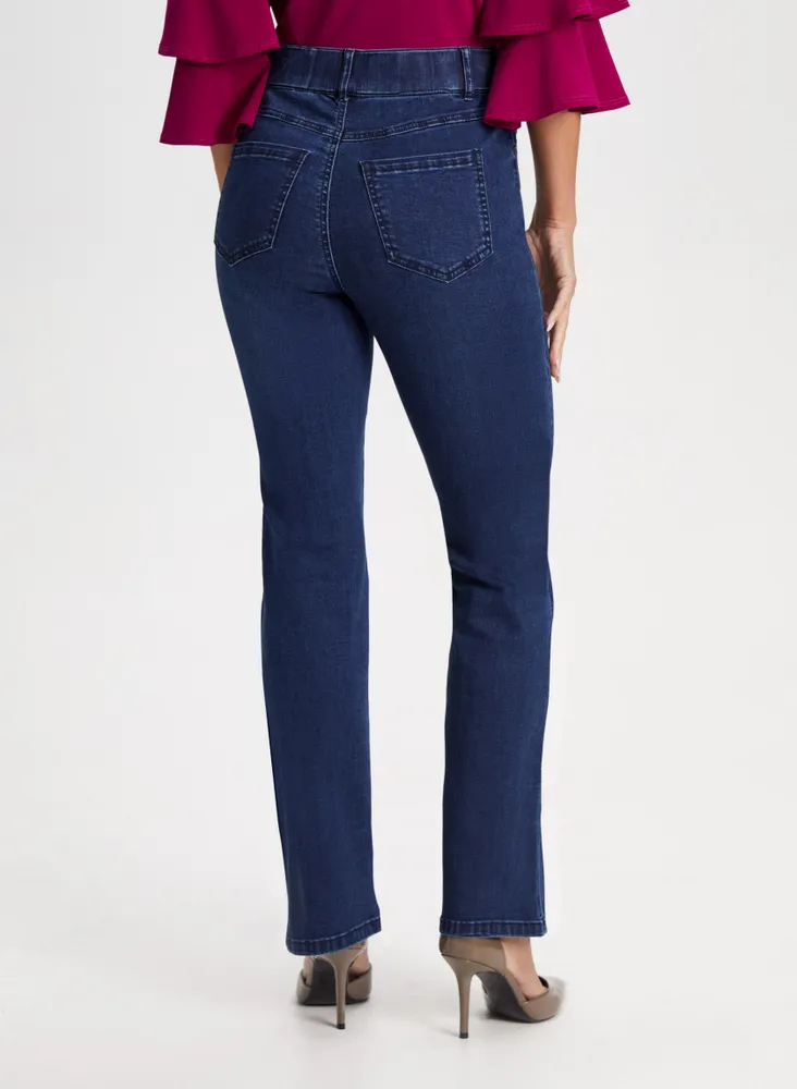 Pull-On Bootcut Jeans