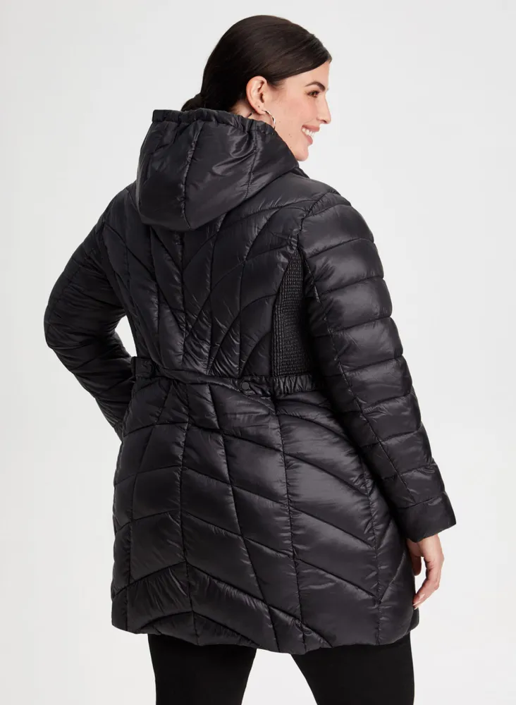 Packable Vegan Down Quilted Coat