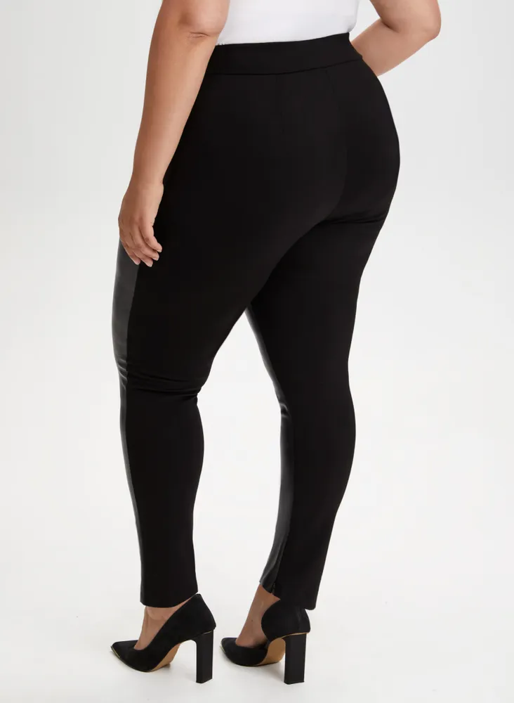 Fila Plus Size Girls' Night Out Leather Look 7/8 Training Leggings - Macy's