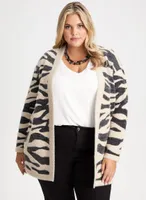 Zebra Print Cardigan