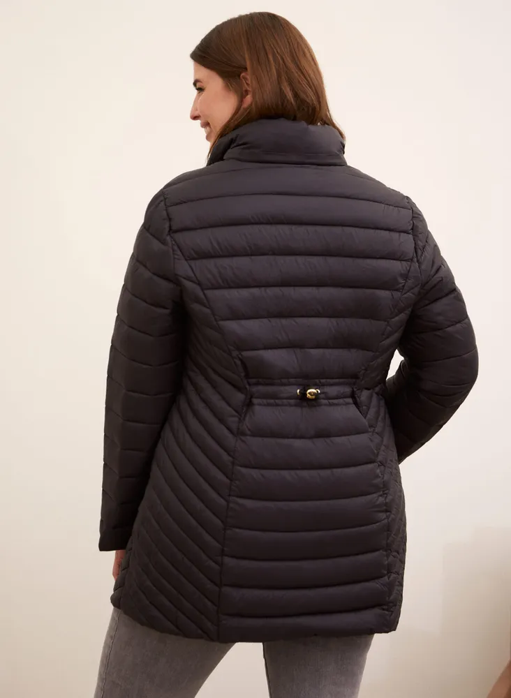 Packable Vegan Down Quilted Coat