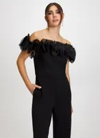 Organza Ruffle Detail Jumpsuit