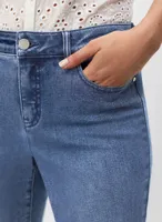 Lace Detail Straight Leg Jeans