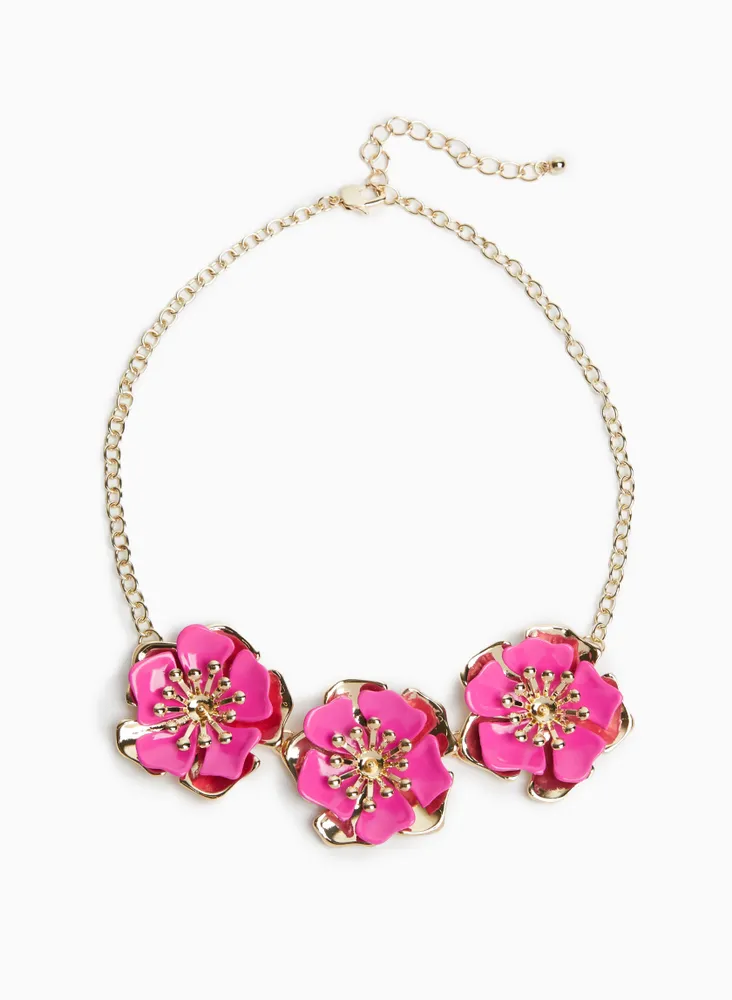 Triple Flower Necklace