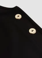 Button Detail Short Sleeve Top