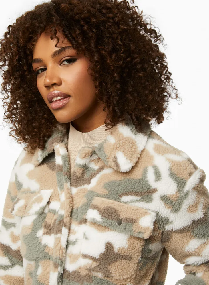 Printed Sherpa Jacket