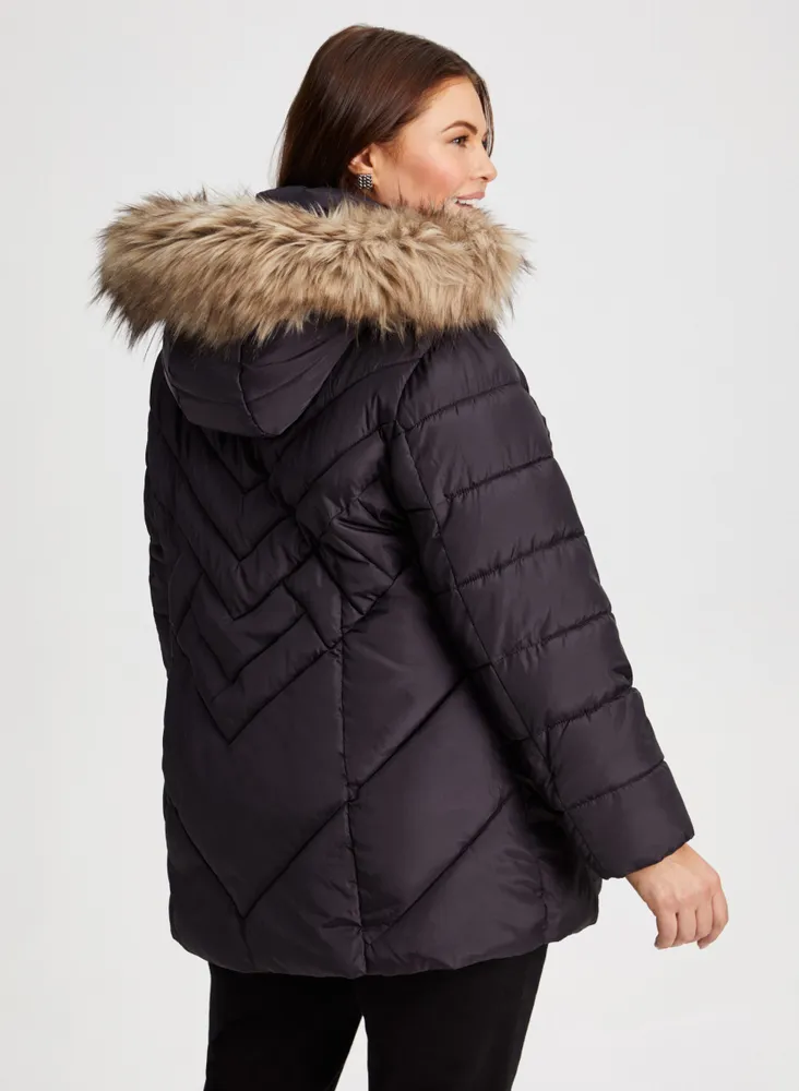 Recycled Vegan Down Quilted Coat