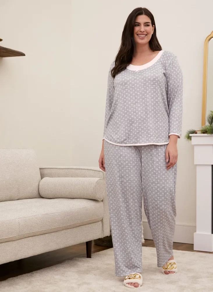 Geometric Print Pyjama Set