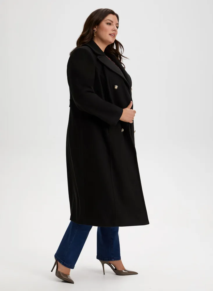 Notch Collar Wool-Blend Coat